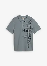 Pikétröja av ren bomull Slim Fit, korta ärmar, bonprix