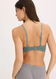 Amningsbehå utan bygel, med ekologisk bomull (2-pack), bonprix