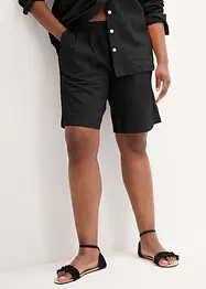 Bermudas i linne och bomull, bonprix