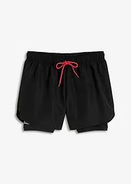 Ultratunna sportshorts med 2-i-1-look, bonprix