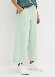 Bekväm sportbyxa i caprimodell med vida ben, bonprix