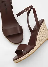 Sandalett med kilklack, bonprix
