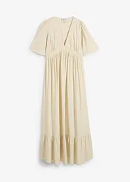 Maxiklänning med våder i följsam viskos, bonprix