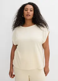 Oversizetopp med stickad look, bonprix
