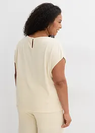 Oversizetopp med stickad look, bonprix