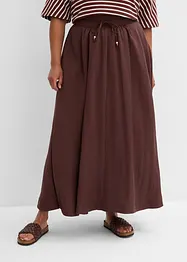 Maxikjol i böljande lyocellmix, bonprix