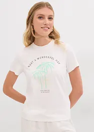 T-shirt med tryckt motiv, bonprix