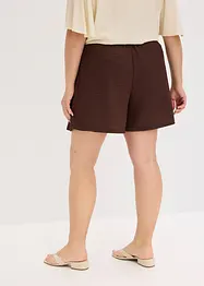 Dra på-shorts i kräppat material med struktur, bonprix