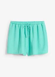 Dra på-shorts i kräppat material med struktur, bonprix