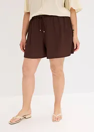 Dra på-shorts i kräppat material med struktur, bonprix