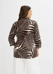 Kimonoblus i linnelook, bonprix
