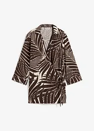 Kimonoblus i linnelook, bonprix