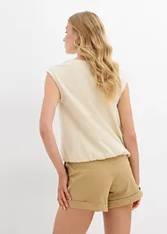 Topp med resårmuddar, bonprix
