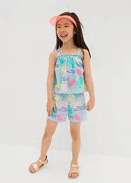 Linne och shorts för barn (2 delar) i ren ekologisk bomull, bonprix