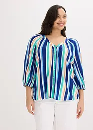 Blus av viskosmaterial med struktur, bonprix