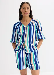 Blus av viskosmaterial med struktur, bonprix