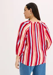Blus av viskosmaterial med struktur, bonprix