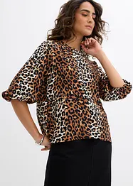 Blus av fintrådig viskosmix, bonprix