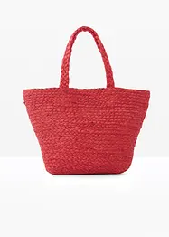 Liten shoppingväska med halmlook, bonprix