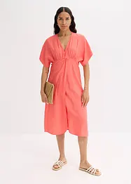 Tunikaklänning i krinklat material, bonprix