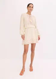 Minikjol med broderi, bonprix