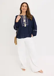 Oversizeblus med broderi, bonprix