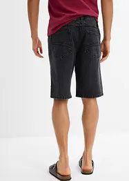 Jeansbermudas med töjbar midja i sidan, Classic Fit, bonprix