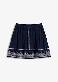 Minikjol med broderi, bonprix