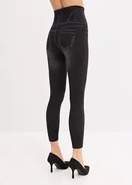 Sömlösa leggings med jeanslook och kraftigt formande effekt, bonprix