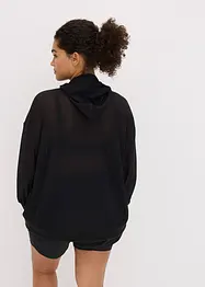 Transparent funktionsjacka i oversizemodell, av mesh, bonprix