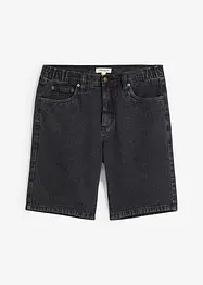 Jeansbermudas med töjbar midja i sidan, Classic Fit, bonprix