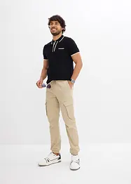 Cargobyxa i dra på-modell med raka ben, normal passform, bonprix
