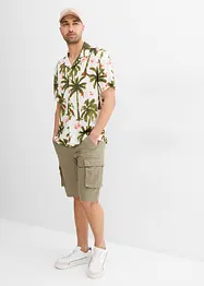 Kortärmad skjorta i viskos, Loose Fit, bonprix