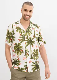 Kortärmad skjorta i viskos, Loose Fit, bonprix
