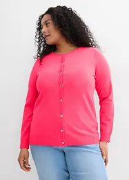Cardigan med rund halsringning, bonprix