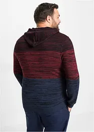 Finstickad tröja med huva, bonprix