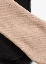 Tåstrumpor med ekologisk bomull med silikonkant, Ballerina Fit (6 par), bonprix