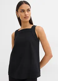 Blustopp med knytdetalj bak, av viskosmix, bonprix