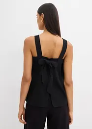 Blustopp med knytdetalj bak, av viskosmix, bonprix