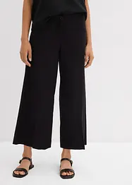 Culottebyxa med elastisk midja, av viskosmix, bonprix