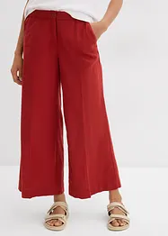 Culottebyxa med elastisk midja, av viskosmix, bonprix