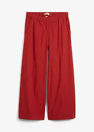 Culottebyxa med elastisk midja, av viskosmix, bonprix