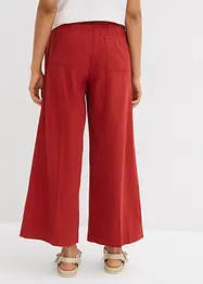 Culottebyxa med elastisk midja, av viskosmix, bonprix
