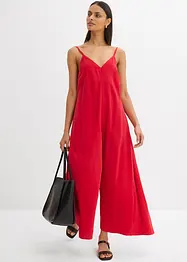 Jumpsuit i viskosmix med justerbara axelband, bonprix