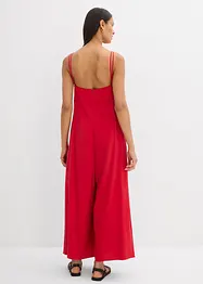 Jumpsuit i viskosmix med justerbara axelband, bonprix