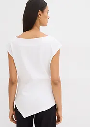 Asymmetriskt linne av skön stabil trikå, bonprix