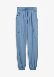 Joggingbyxa med cargofickor, i ekologisk bomull, bonprix