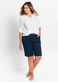 Papertouch-bermudas med bomull och bekväm midja, bonprix