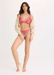 Bralette utan bygel, med flerfärgad spets, bonprix