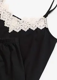 Pyjamas med shorts och smala axelband, bonprix
